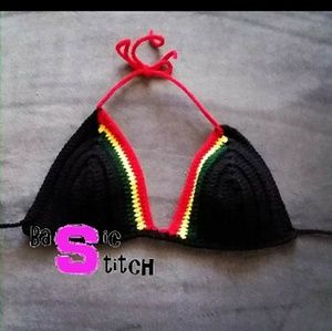 Rastafarian Style Crochet Bikini Top